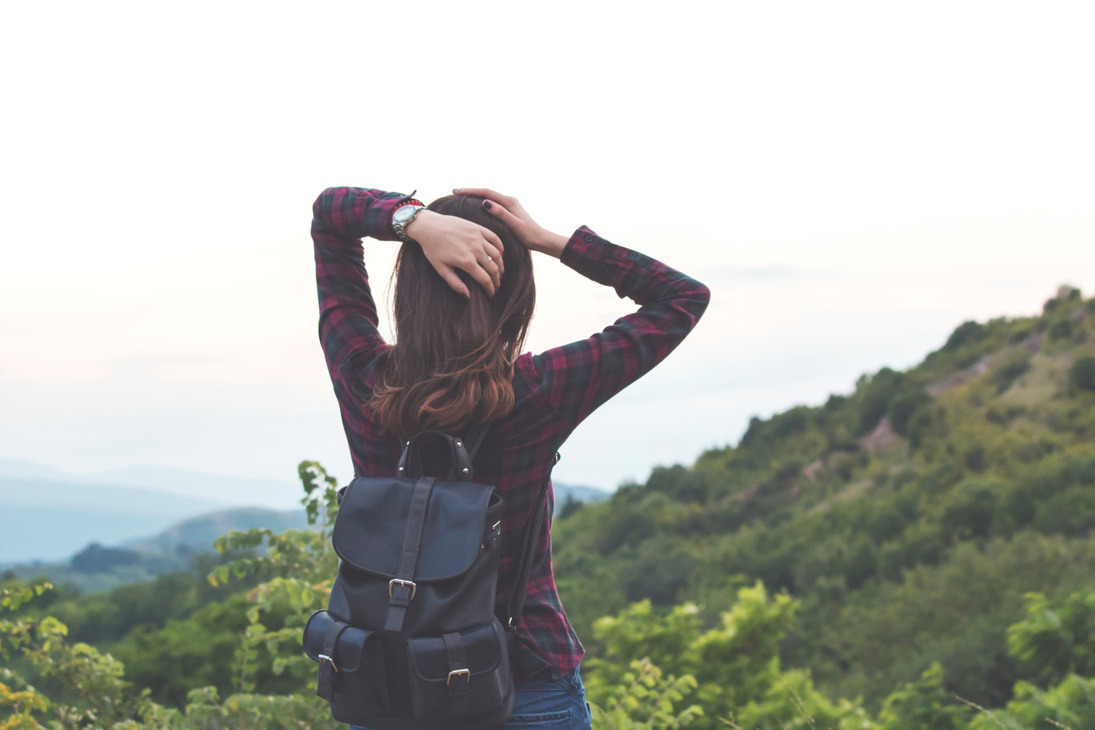 Girl Lost in Nature by Herself